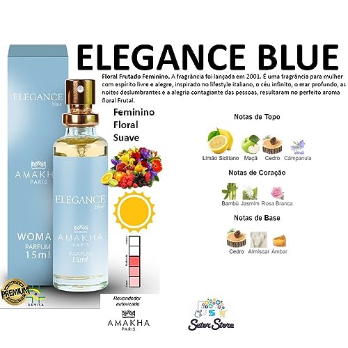 Deo Colônia Feminino Elegance Light Blue 15ml
