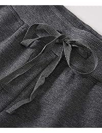 Weintee - Pantalones de algodón para mujer con bolsillos