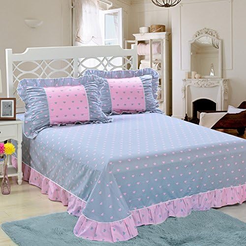 cotton Korean lace sheets/Single and double garden printed sheets-P 250x270cm(98x106inch)