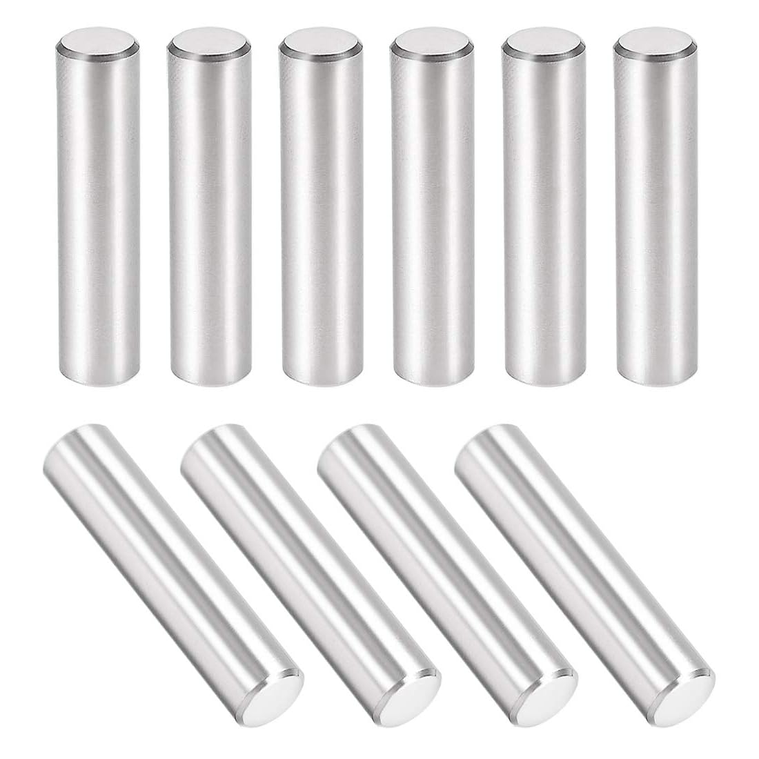 Unifizz 10Pcs 8 x 35mm Dowel Pin 304 Stainless Steel Shelf Pegs Support Shelves Silver Tone
