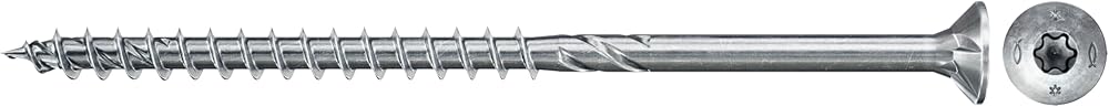 fischer Power-Fast II 4.5 x 60 mm Countersunk Wood Screws TX Inner Star