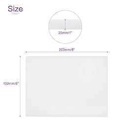 DMiotech 6 x 8 x 1 Inch Plastic UHMW Sheets, Ultra