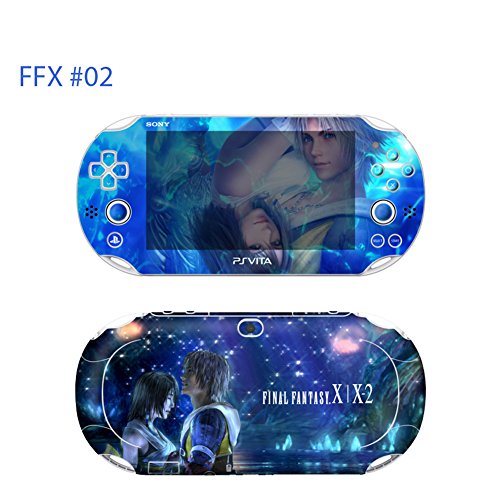 Premium Skin Decals Stickers For PlayStation VITA Slim 2nd Generation PCH-2000 Series Consoles Korea Made - POP SKIN Final Fantasy X | X-2 #02 + Free Gift Screen Protector Film + Wallpaper Screen Image