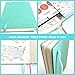 Kelkaa Dotted Bullet Notebook– Dot Grid Hardcover Journal, Classic Premium FSC Certified Notebook w/ 100gsm Thick Paper, Fine Faux Leather, Inner Pocket, Stickers, A5 (5”x8.25”) 196 Pages - Teal Green