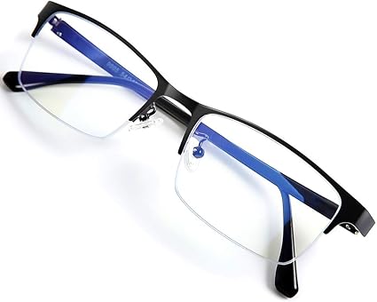 Amazon Lamio ブルーライトカット メガネ Pcメガネ パソコン用メガネ ブルーライト Uvカット 紫外線カット スクエア 男女兼用 度なし ハーフリム Lamio パソコン用メガネ 通販