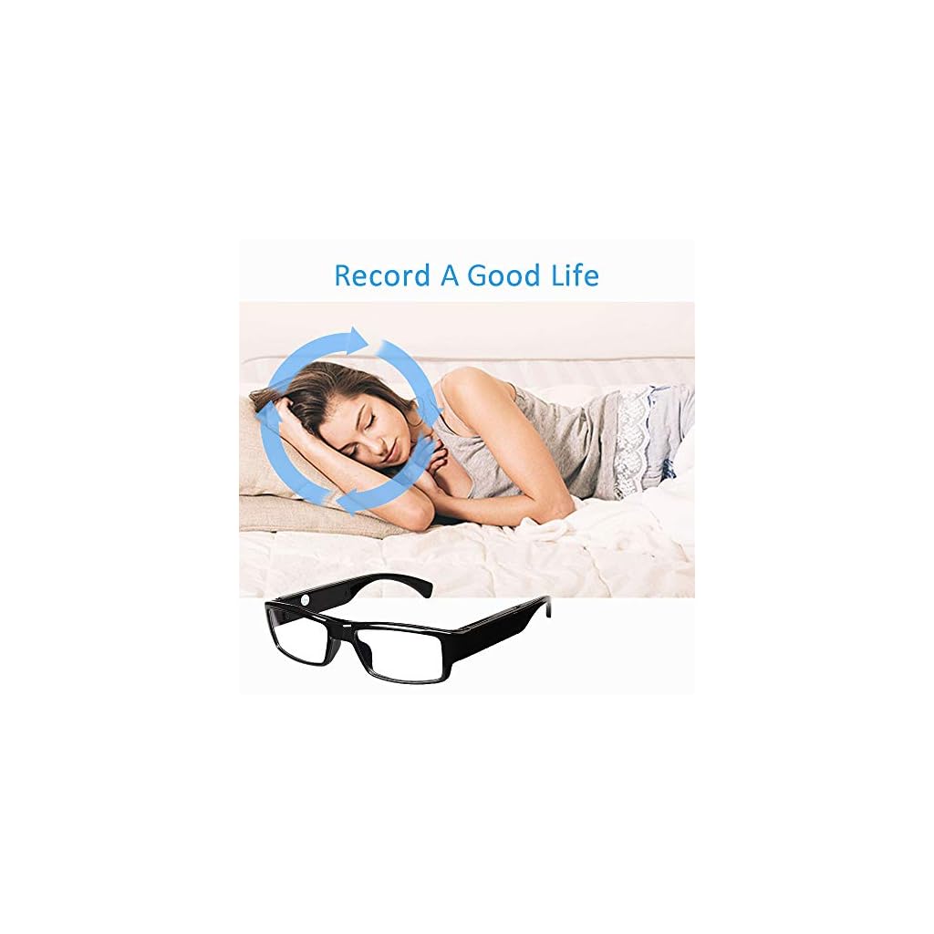 Spy Camera Glasses,1080P Spy Glasses with Hidden Camera,Mini Wearable
