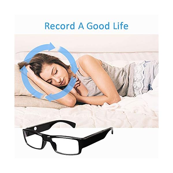 Spy Camera Glasses,1080P Spy Glasses with Hidden Camera,Mini Wearable