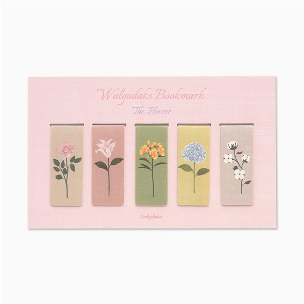 Monolike Magnetic Bookmarks The Flower, Set of 5