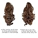 Beauty Angelbella Curly Ponytail Extension 14 Inch, Synthetic Short Curly Wave Claw Clip Ponytail Hairpieces for Women Light Brown