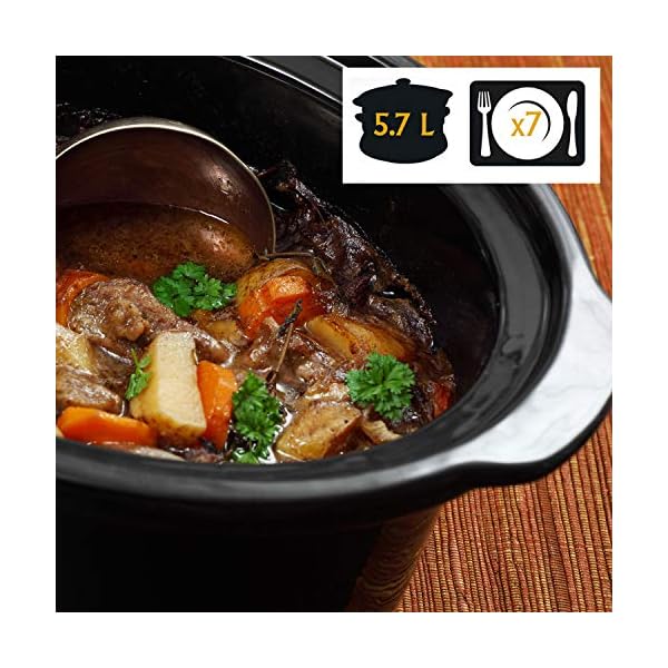 CrockPot Cook and Carry 6 Quart Manual Portable Slow Cooker and Food