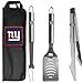 Siskiyou Sports NFL Steel BBQ Tool Set (3-Piece) with Bag