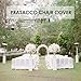 Prasacco Chair Cover, 20 Pcs White Retractable Chair Sleeves, Suitable for Banquet Wedding Party Dining Decoration