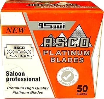 Amazon Com Asco Platinum Double Edge Safety Razor Blades 50 Blades 5x10 Beauty