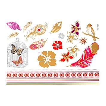 Amazoncom Edealmax Fleur De Papillon Motif Amovible