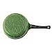 Cook N Home 3-Quart 9.5-Inch/24cm Nonstick Ceramic Coating Deep Saute Stir Fry Pan Wok with Lid, Green