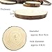 Natural Wood Slices with Tree Bark, Wood Discs,3-3.5 inch 15pcs for Centerpieces Coasters Ornaments DIY Crafts