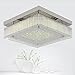 Crystal Ceiling Lights Flush Mount LED Light Fixtures Ceiling Lamp Chandelier Lighting Fixture Colse to Ceiling Lights Ceiling Light Fixture Aluminum Pendant Lamp for Dining Room Bedroom -15Inch