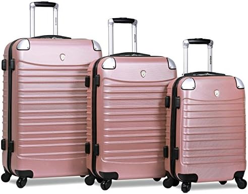 Impact Hardside 3-piece Spinner Luggage Set, Rose Gold