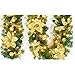 8.6 Inch Glitter Artifical Wedding Christmas Flowers Glitter Poinsettia Christmas Tree Ornaments Christmas Tree Decorations Pack of 12 (Gold)