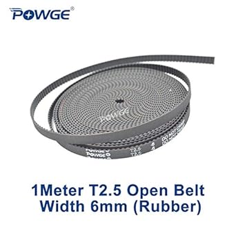 Ochoos 1 metro T2.5 abierto correa de distribución ancho 6 mm ...