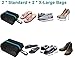 MISSLO Waterproof Zippered Travel Shoe Bags for Men & Women (4 Pack, Black)