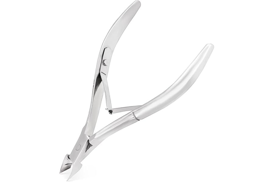 Cuticle Trimmer Cuticle Nippers,Professional Stainless Steel Cuticle Cutter Cuticle Clippers Cuticle Remover,Pedicure Manicure Tools for Fingernails and Toenails(Silver)