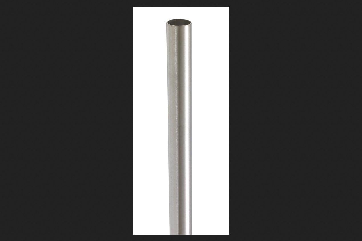 Closet Rod Finish: Satin (Brushed) Stainless Steel