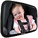 Baby Car Mirror for Rear Facing Baby Car Seat | Largest, Most Stable Mirror with Crystal Clear View | Popular Item for Newborn, Infant Baby Boy, Baby Girl, Baby Registry and Baby Shower Gifts