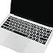 MOSISO Keyboard Cover Compatible with MacBook Air 13 inch 2019 2018 Release A1932 Retina Display with Touch ID, Waterproof Dust-Proof Protective Silicone Skin, Black