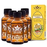 Pretty Comy 5pcs Body Massage Liquid Lymphatic Drainage Ginger Massage Oil Nourishing Skin Care Serum 30ml