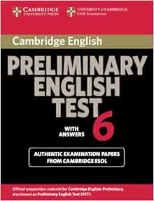 Amazon.com: Cambridge Preliminary English Test 6 Student's Book with