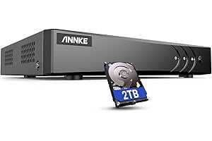 ANNKE 5MP Lite 16 Channel Security Video Recorder with AI Human/Vehicle Detection and 2TB Hard Drive, H.265+ 5-in-1 Hybrid DV