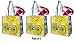 Reusable Grocery Shopping Bags with Bicycle Print (Set of 3) (Bicycle)