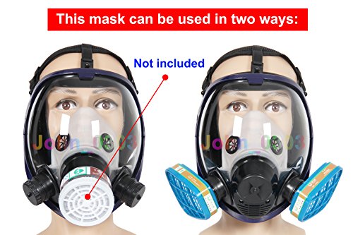 Complete Suit Trudsafe 6800 Painting Spraying Full Face Gas Chemical Mask Respirator, Dust Mask, 2 Kinds of Connectors, Good Tightness, Filters Included Complete Suit Trudsafe 6800 Painting Spraying Full Face Gas Chemical Mask Respirator, Dust Mask, 2 Kinds of Connectors, Good Tightness, Filters Included
