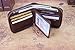 Admetus Genuine leather Zippered Bifold gifts for men wallet Exquisite gift ,Brown2