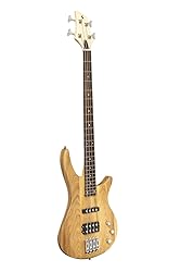 Stagg 4 String Bass Guitar, Right, Natural, Full