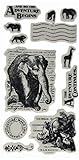 Graphic 45 IC0362 G45 Safari Adventure Cling Stamp (Set of 1)