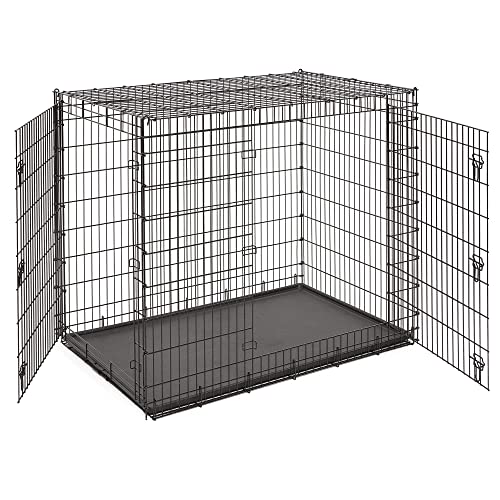 Midwest Homes for Pets SL54DD Ginormus Double Door Dog Crate for XXL