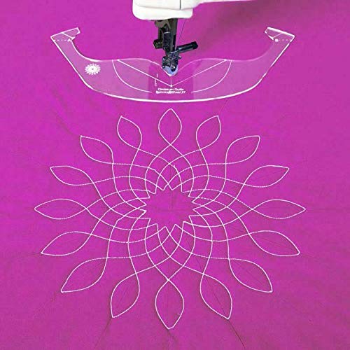 YICBOR Circles on Quilts Spinning Wheels Template Expansion Pack for Quilting SW-27