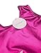 Arshiner Girls' Gymnastics Solid Sparkle Leotard One-piece suits Rose Red 120(Age for 4-5Y)