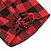 2pcs Toddler Kids Baby Girls Plaid Shirt+Leather Skirt Dress Outfits Clothes Set
