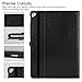 Ztotop Case for iPad Pro 12.9 inch 2017/2015 (Old Model, 1st & 2nd Gen), Premium Leather Folding Stand Folio Cover with Auto Wake/Sleep, Document Card Slots and Multiple Viewing Angles, All Black