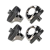 SaferCCTV Quick Install Metal Screw for Quick Release Neck Strap/R-Strap/Neck Sling Strap,1/4 screw mouth Designed for cameras with quick mounting (4 pack)