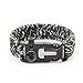 Freehawk® Tactical Outdoor Survival Paracord Bracelet/Emergency Kit With Thermometer Fire Starter Scraper Whistle Kit-Parachute Cord-Escape Survival Gear Pack for Fishing,Hiking (Black&White 1PCS)