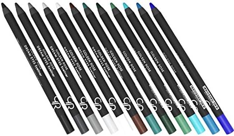 GR Cosmetics Dream Eyes Pencil Eyeliner Set of 12 Colors &amp; FREE Sharpener, Paraben-Free, Cruelty-Free