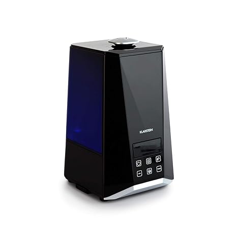 Klarstein VapoAir Onyx Luftbefeuchter • zuschaltbarer Ionisator • Aroma-Diffusor • 350 ml/h • 5.5 Liter Tank • LED • Timer-Mo