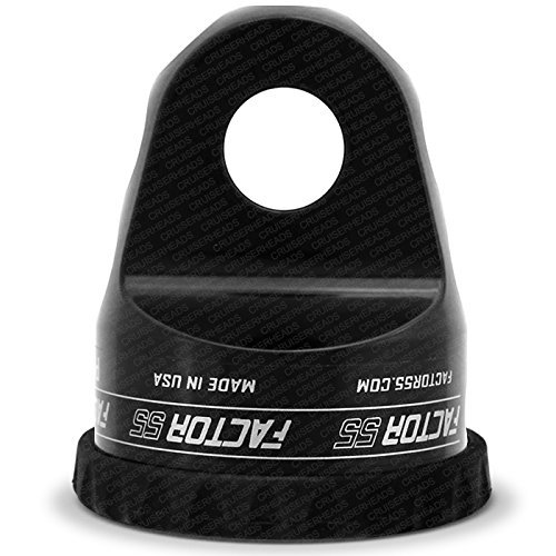 Factor55 ProLink XXL Loaded Shackle Mount With Titanium Pin & Rubber Guard (24,000 Lbs) - Black