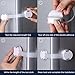 DUSA Baby Safety Locks, Child Proof Cabinets, Update Version, Dual Button Operation, Adjustable Strap, Uses 3m Adhesive For Drawers, Appliances, Toilet Seat, Fridge, 6 Piece