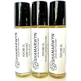shamarwyn Botanical Perfume Oil Gift Set – Rose, Honeysuckle & Lavender Roll-Ons | Natural Jojoba-Based Fragrance Trio, 10ML Each