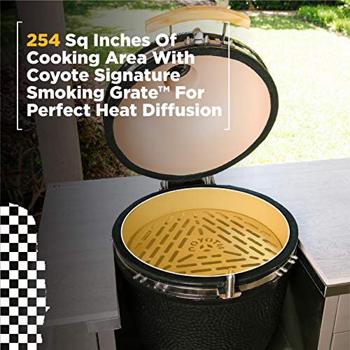 Coyote Asado Freestanding Ceramic Cooker Smoker and Grill C1CHCSFS